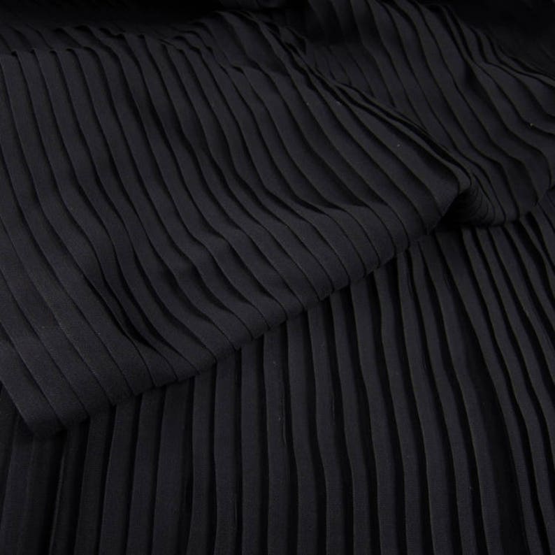 3 Meters Width 150CM 59 75D Black Ruffled Pleated | Etsy