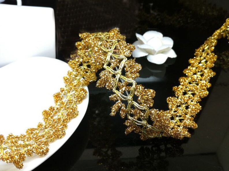 10 yard 2.5cm 0.98 wide gold braided tapes lace trim ribbon ML125P65 free ship