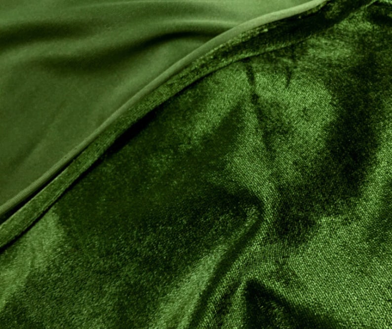 1 meter 150cm 59.05 width green elastic stretch soft flash pleuche fabric curtain sportswear material MM7 free ship