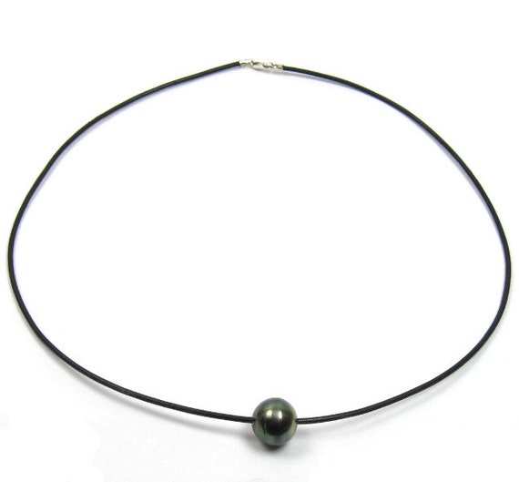 Collana metallo raso pelle fatta a mano - Gioielli - Collane - di E