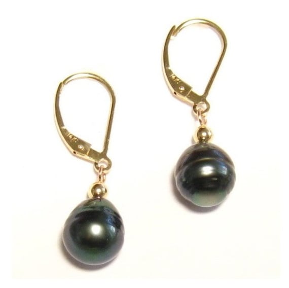 Dormeuses Or Blanc 18 Carats - Perles De Tahiti & Diamants - Neuf Sans Emballage