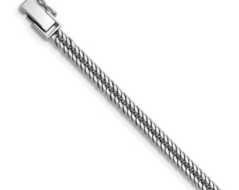 4.3mm Platinum PT950 Triple Diamond Cut Curb Chain Necklace 18" 20" 24" Made in Japan