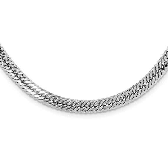 5.85 mm プラチナ PT950 トリプルダイヤモンドカット カーブチェーン