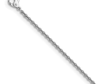 2.2mm Platinum Diamond Cut Cable Chain PT950 16" 18" 20" 24" 30"