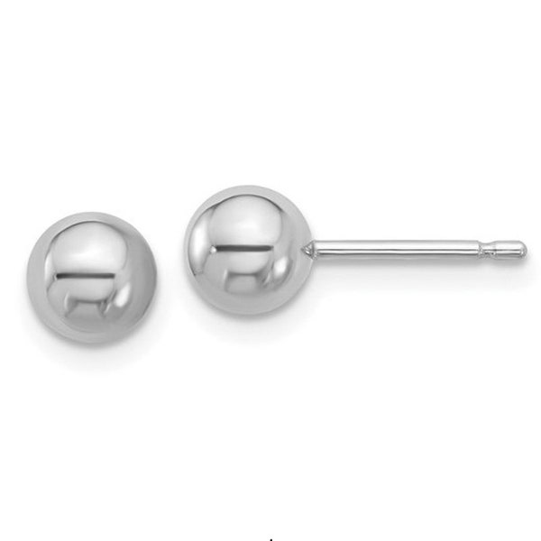 1 Pair Platinum PT950 6mm Ball Stud Earrings