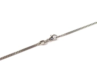 Platinum PT950 Diamond Cut Curb Chain 16