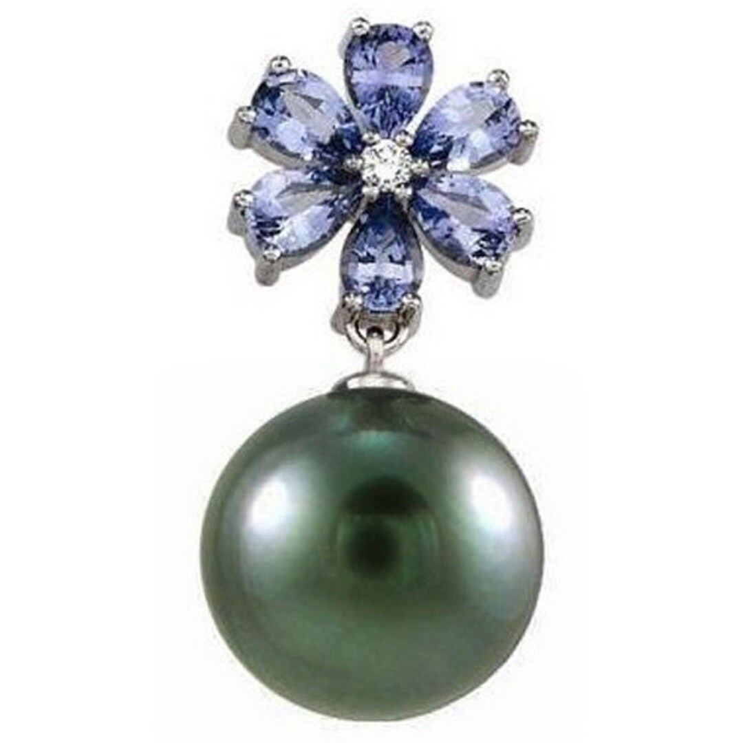 Ciondolo perla di tahiti grigio chiaro, con collana in argento 925 – La