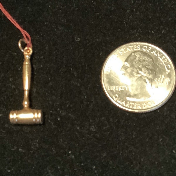 Gavel Charm Etsy