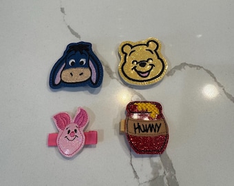 Pinzas para el cabello de Winnie the Pooh y sus amigos