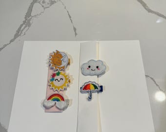 Elements hair clips