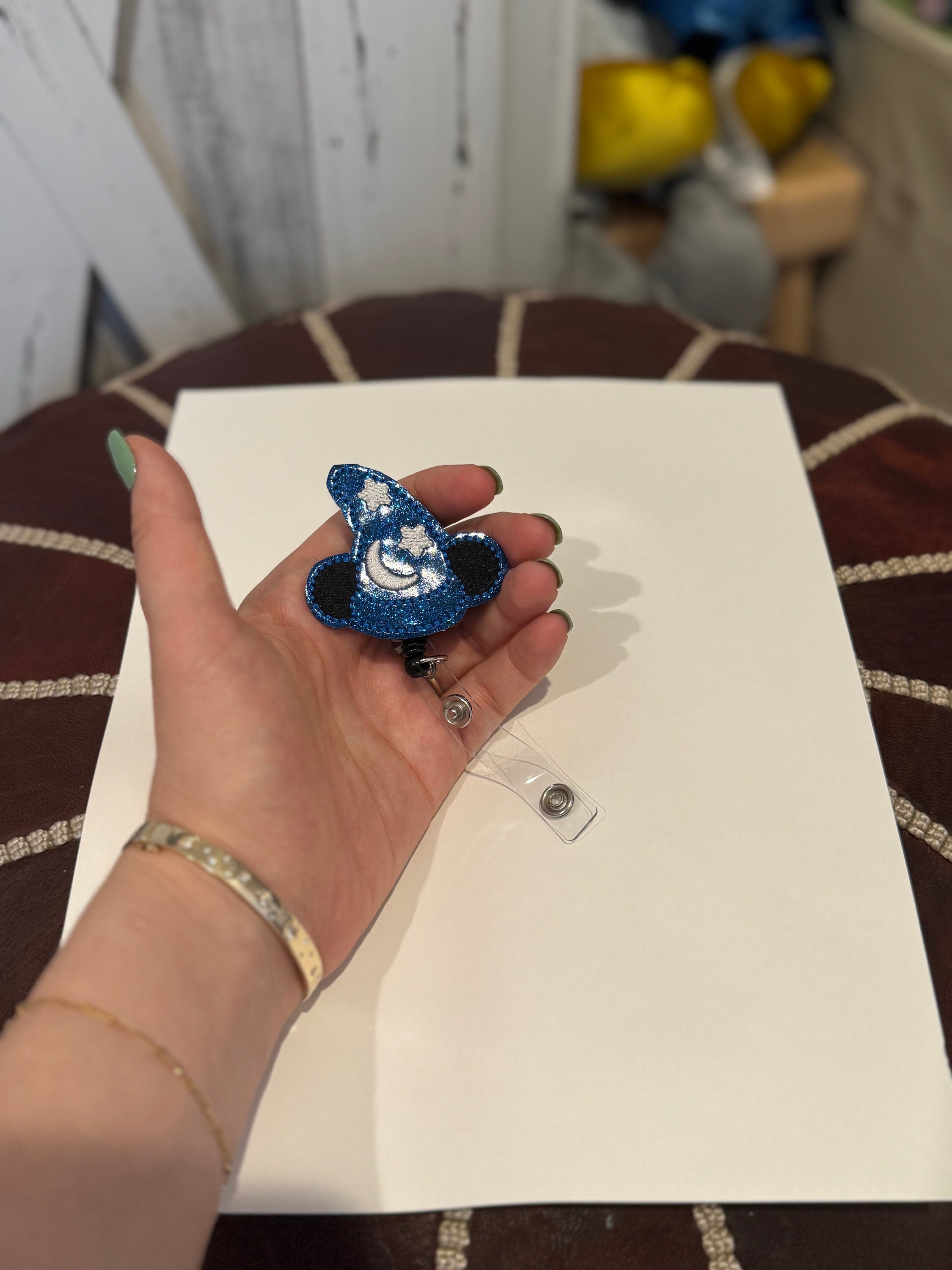 Wizard Mickey Mouse  badge reel