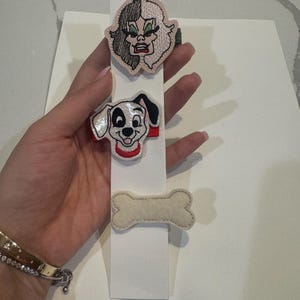 101 Dalmatian hair clips