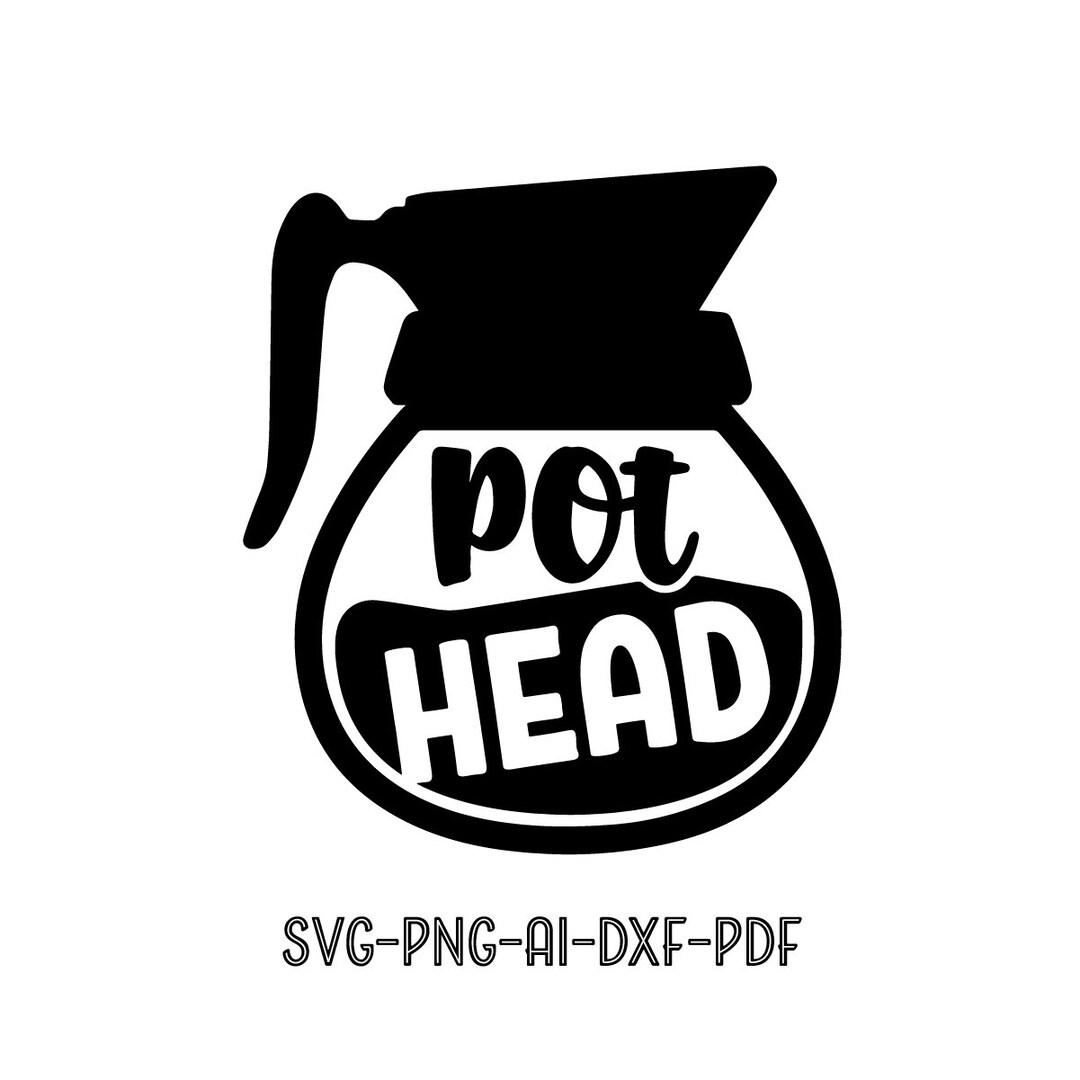 Coffee Pot Head SVG Cutting Files for Cricut Silhouette Etsy