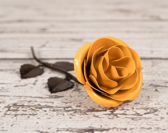 Personalized Gift Iron Yellow Metal Rose - Graduation Gift