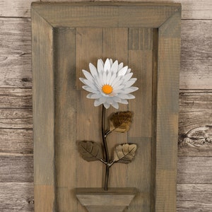 Personalized Gift Framed Metal Daisy for Iron 6th Anniversary image 3