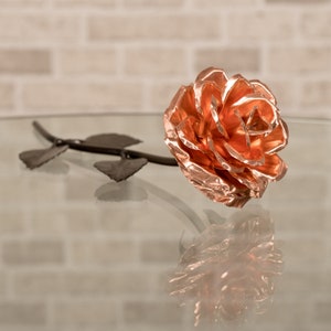 Copper Rose 7th Anniversary Personalized Wedding Gift image 2