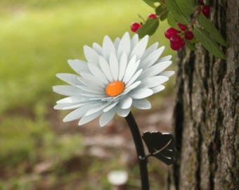 Metal Daisy • Iron Anniversary • 6th Anniversary • Hand Forged • Wrought Iron • Blacksmith • Personalized Gift • Valentines Day