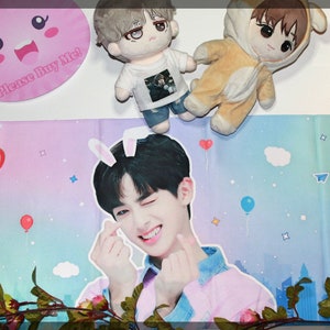 Slogan  - Kim Minkyu Fan Slogan Kpop Towel Korean Poster Min kyu Mingyu