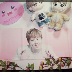 Slogan - Monsta X Jooheon Joohoney Fan Slogan MonstaX Korean Towel Lee Joo heon