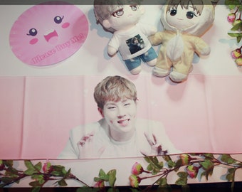 Slogan - Monsta X Jooheon Joohoney Fan Slogan MonstaX Korean Towel Lee Joo heon