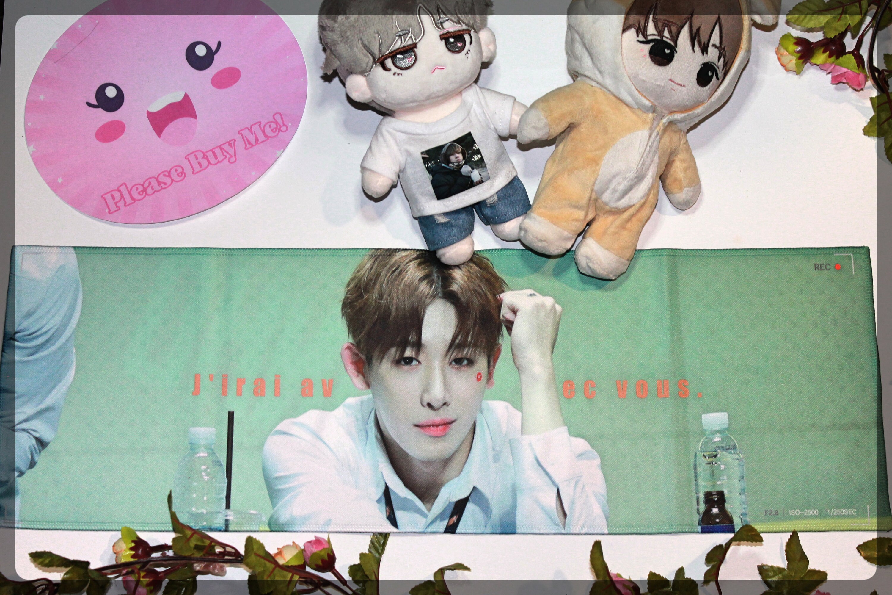 Eslogan - Monsta X Wonho Fan Slogan MonstaX Toalla Coreana Min Won ho ho