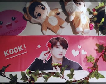 Eslogan - BTS Jungkook Fan Eslogan Bangtan Jung Kook Toalla Coreana Kpop Ejército