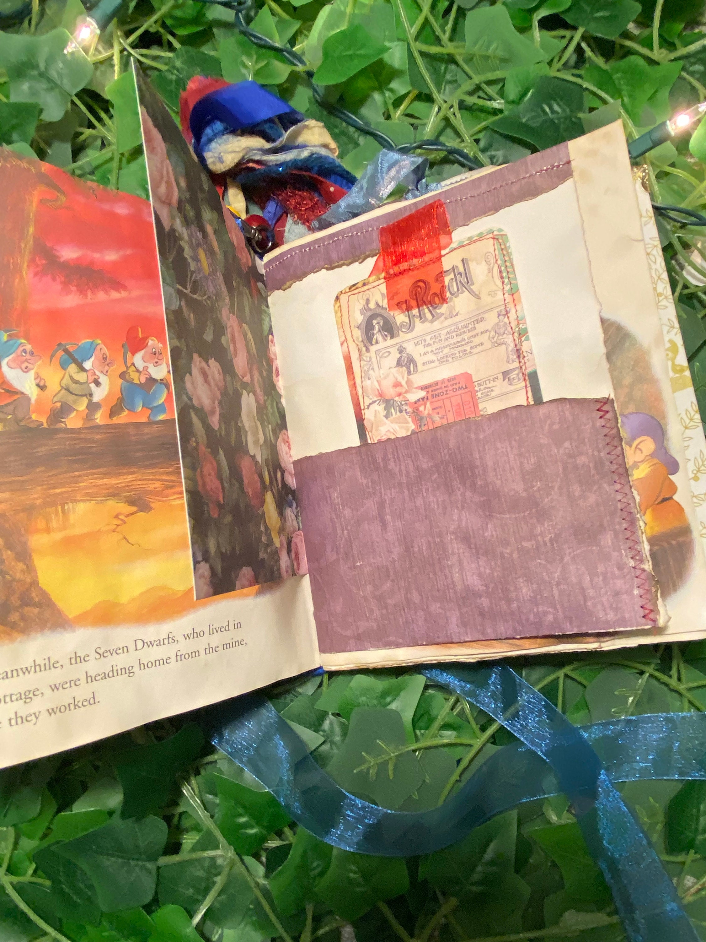 Vintage Look Snow White Little Golden Book Junk Journal, Distressed