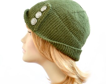 Hat Knitting Pattern // Robin Hood Hat Pattern, Womens Robin Hood Hat Pattern, Womens Accessories, Winter Robin Hat Pattern, PDF