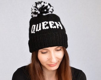 Best Custom Embroidered Hat With Pom Pom On Top Custom Hat With Name On Side Personalized Hat Custom Beanie Winter Hat With Pom Pom
