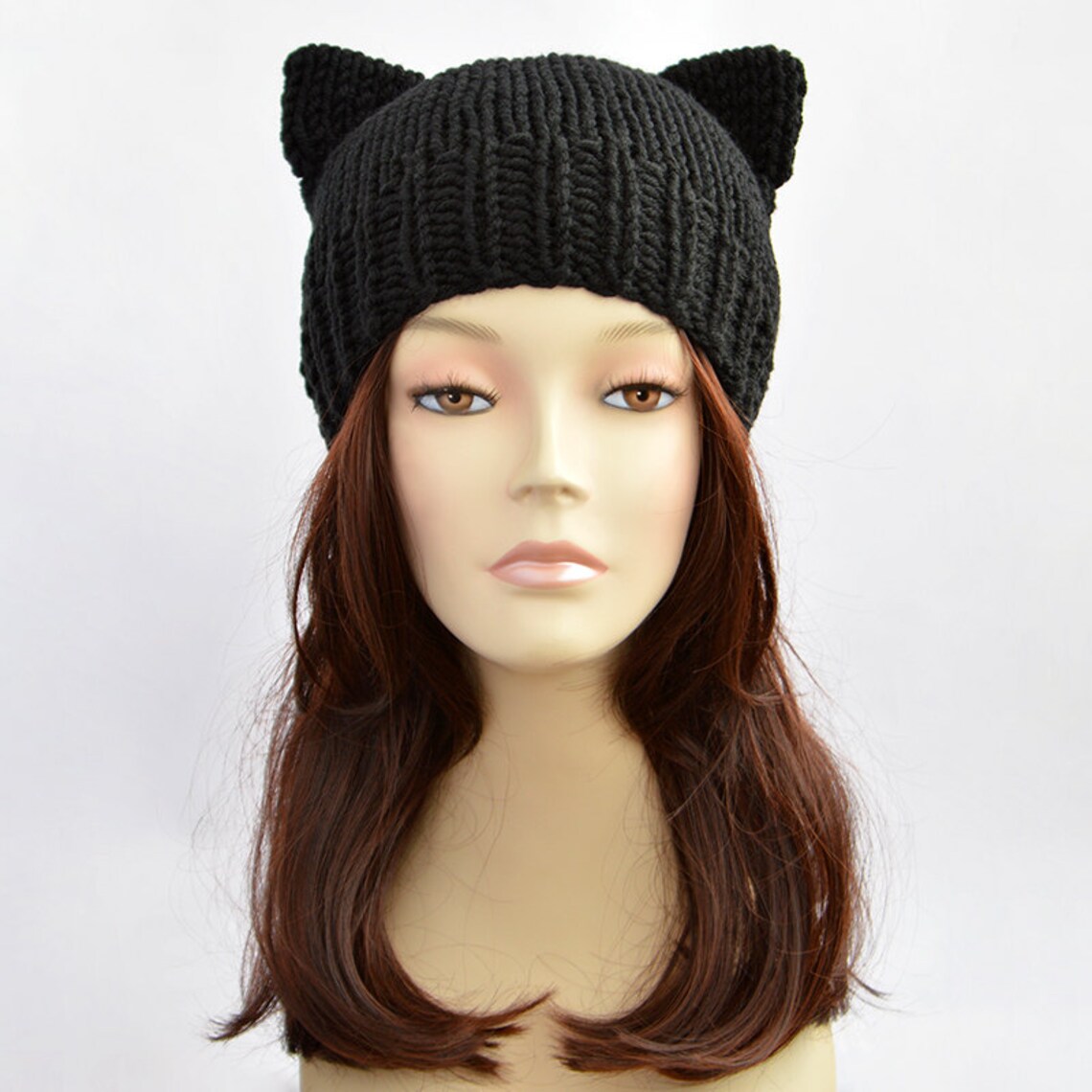 Schwarze Katzenmütze Katze Ohren Katze Ohr Hut Womens Katze Etsy