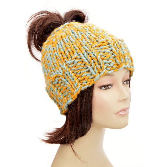 ladies hat with ponytail hole