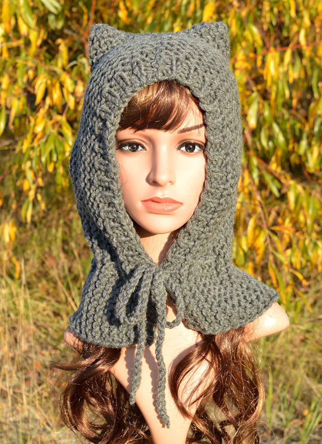 Scarf Hat Cat Ear Beanie Cat Ear Hat Cat Beanie Cat Hat Etsy