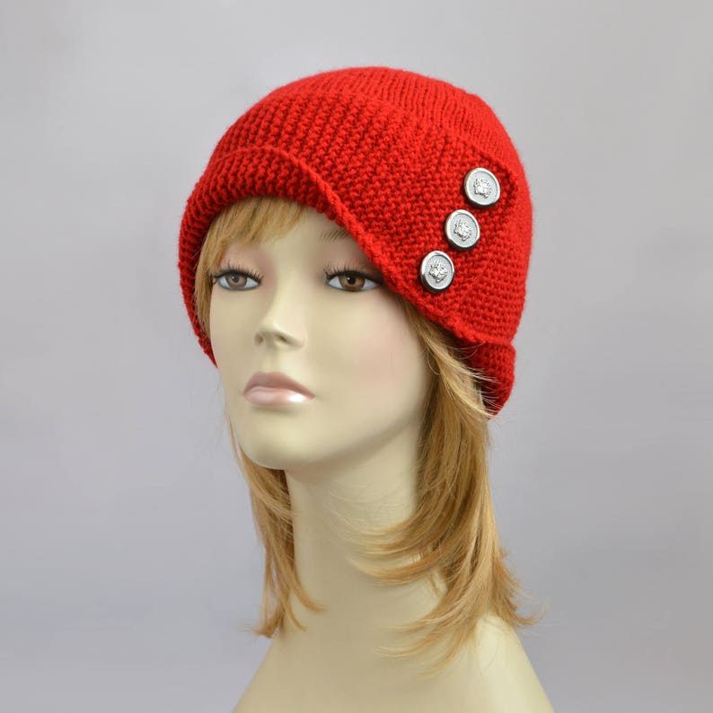 Hat Knitting Pattern // Robin Hood Hat Pattern Womens Hat Etsy