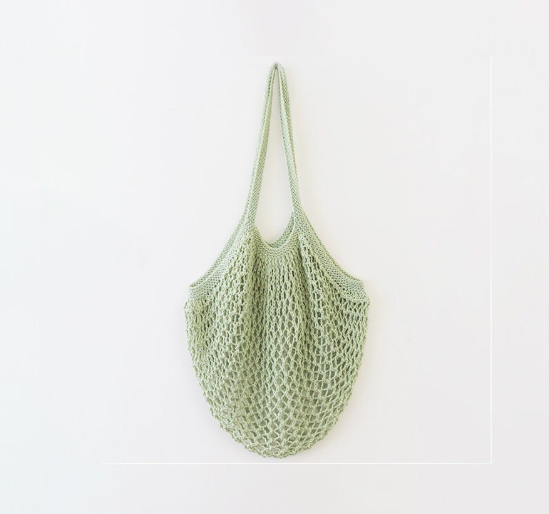 Bag knitting pattern: knit market bag. Aran Shopper Bag pattern. Original  design. Knit pattern bag. Knit your own bag. Market bag pattern.