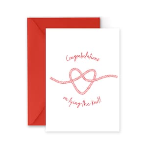 Congratulations on Tying the Knot Greeting Card