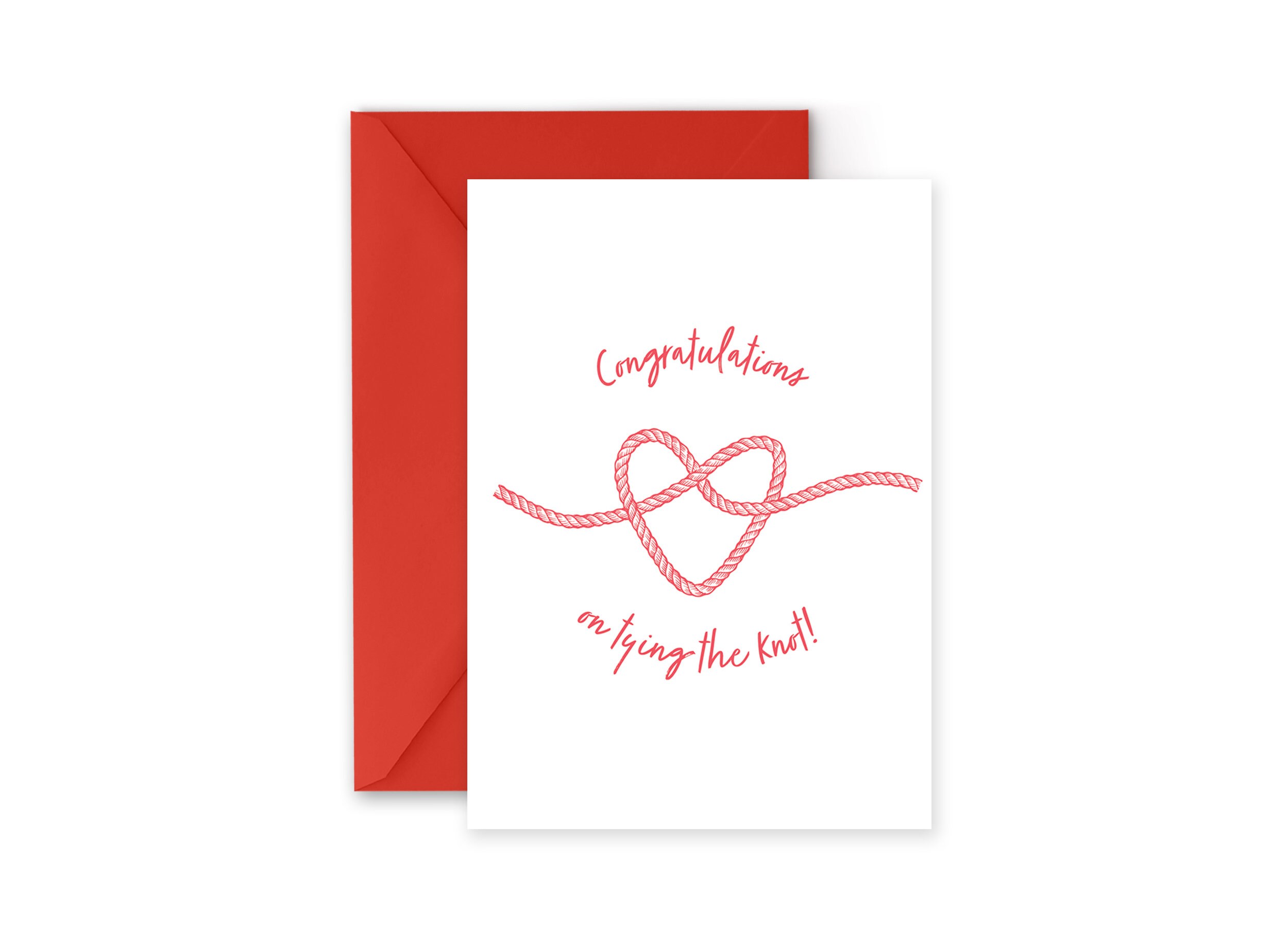 Congratulations on Tying the Knot Greeting Card - Etsy