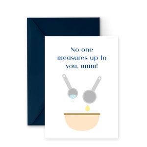 Niemand misst bis zu Ihnen, Mama Wortspiel Karte