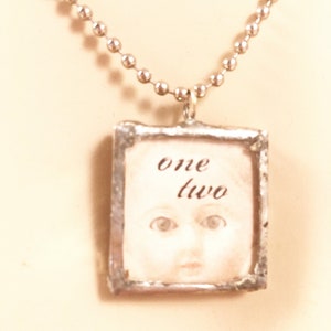 Necklace, Soldered Pendant, One, Two, Buckle My Shoe