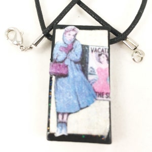 Necklace, Domino, Collage, Warm Wishes