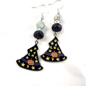 Earrings, Halloween, Witch&#39;s Hat Earrings