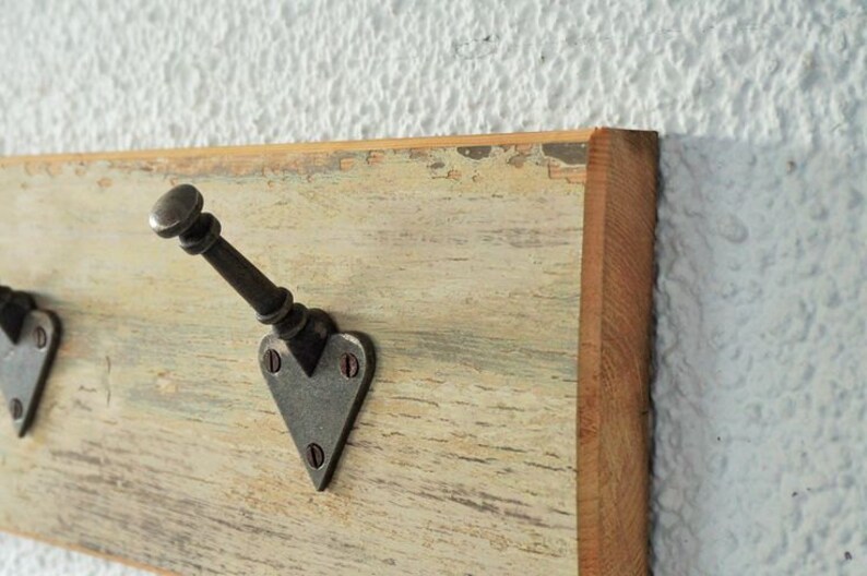 Reclaimed Wood Small 3 Peg Coat Rack Rustic Shabby Chic Style Etsy