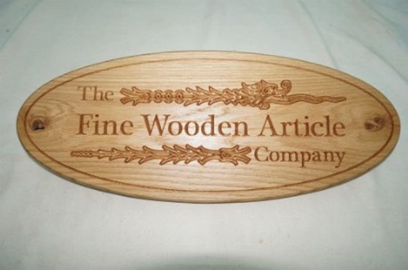 The Fine Wooden Article Company Oak Personalised Engraved Etsy