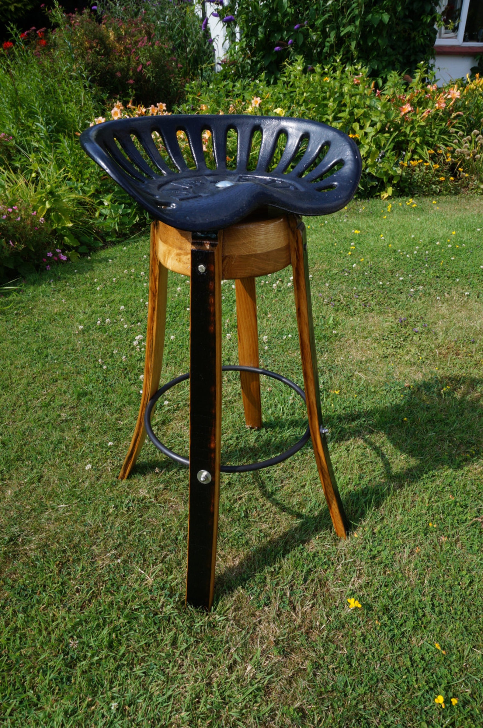 Vintage Cast Iron Tractor Seat Stool Etsy