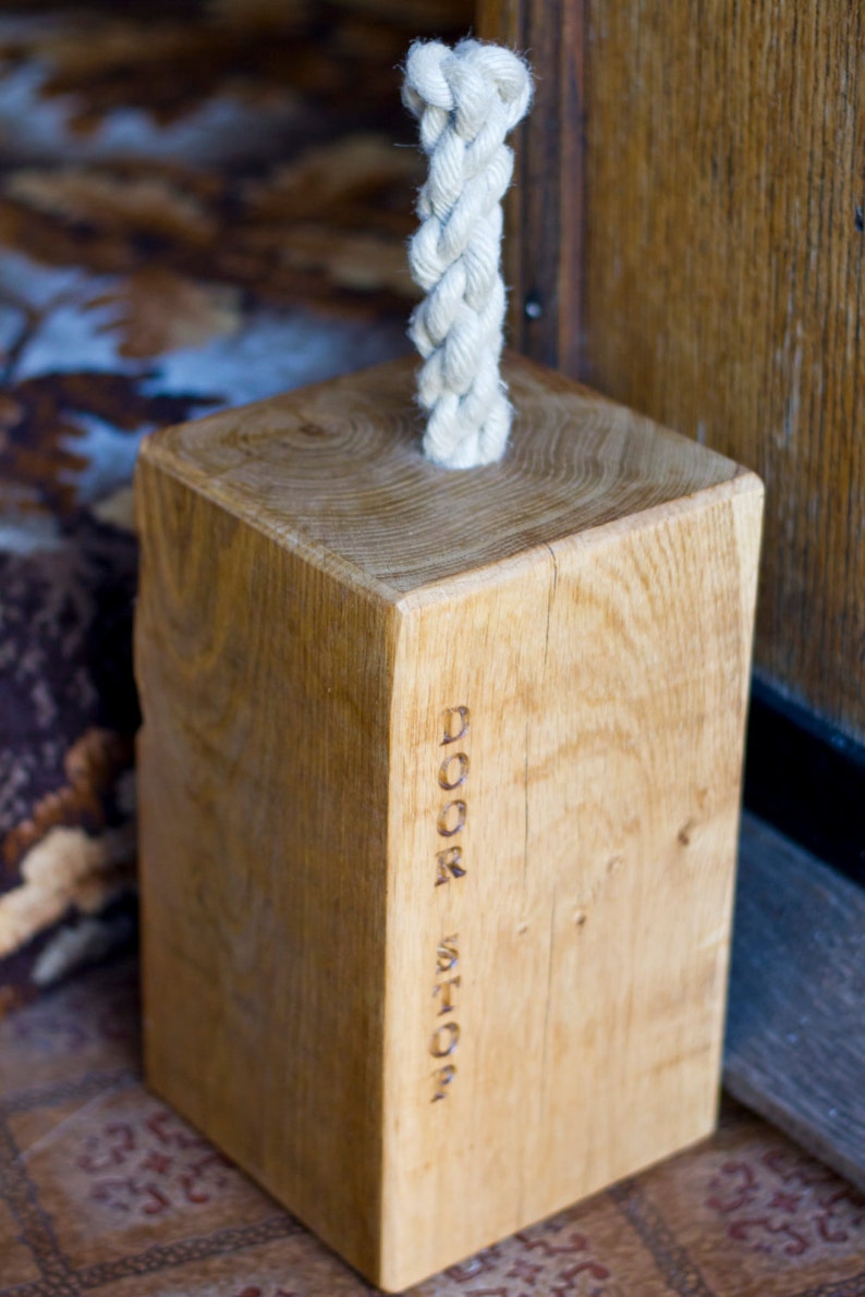 The Fine Wooden Article Solid Oak and Rope Personalised Etsy