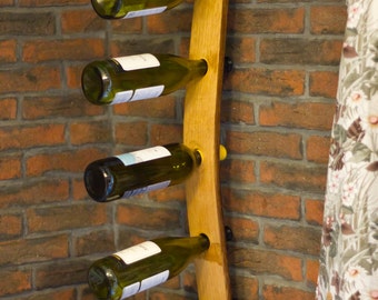 Reclaimed Rustic English Oak Wine Barrel Stave Wine Rack by The Fine Wooden Article Company