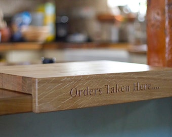 The Fine Wooden Article Personalised Engraved Oak Kitchen Chopping Board