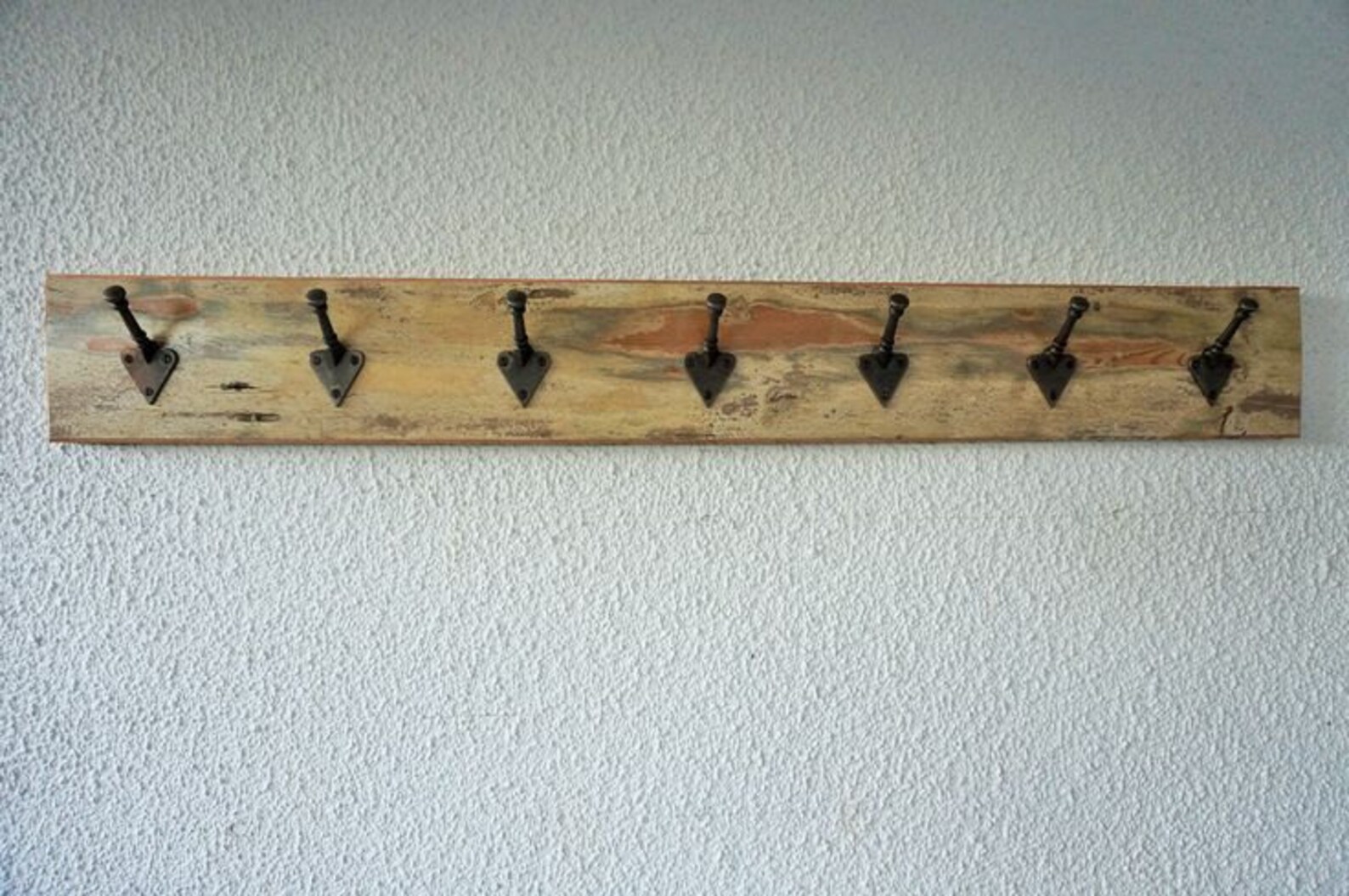Reclaimed Wood Large 7 Peg Coat Rack Rustic Shabby Chic Style by the