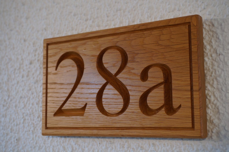 SOLID HARDWOOD OAK SIGN ENGRAVED LARGE SOLID OAK HOUSE SIGN//BUSINESS SIGN