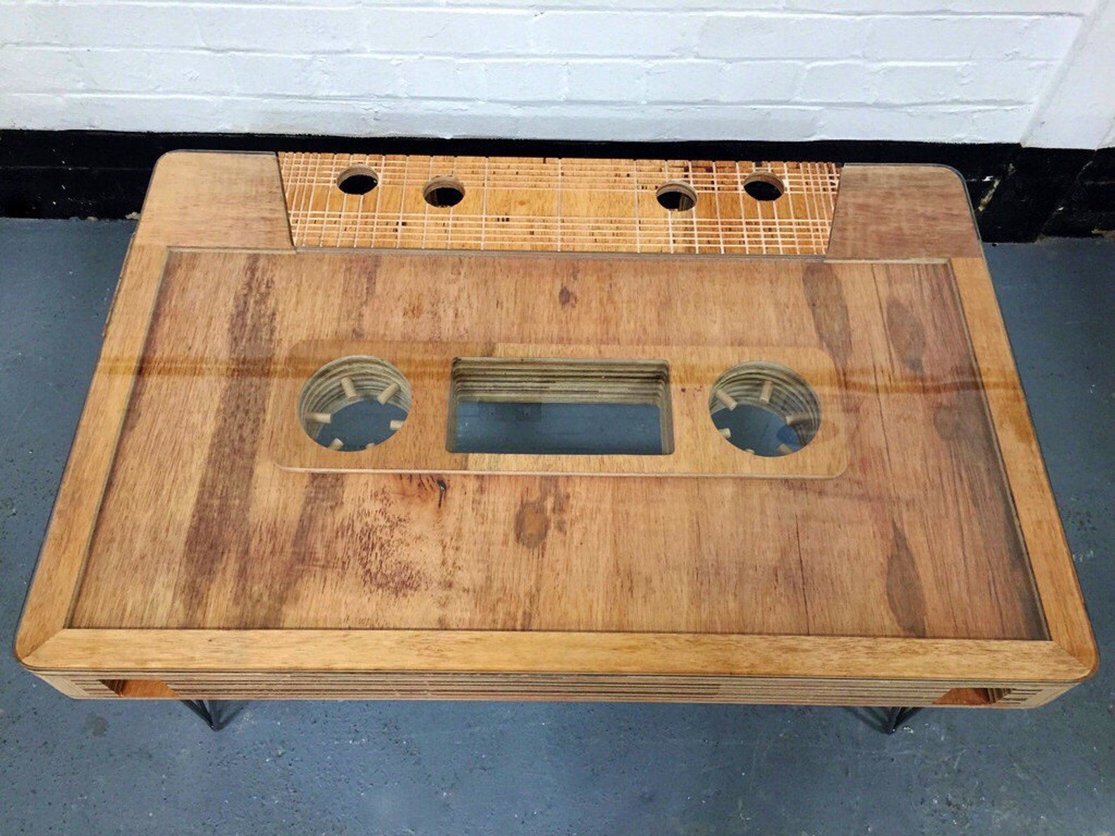 Wooden Cassette Tape Coffee Table,mixtape Coffee Table Etsy