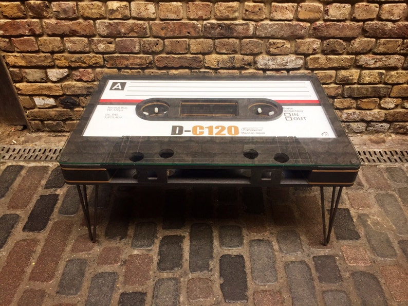 Wooden Cassette Tape Coffee Table,mixtape Coffee Table Etsy